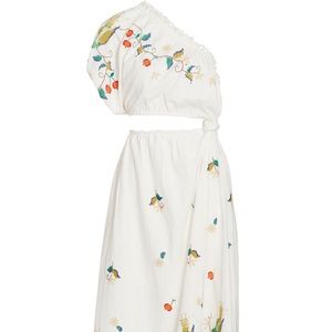 FARM Rio Pitanga One-Shoulder Cut-Out Maxi Dress